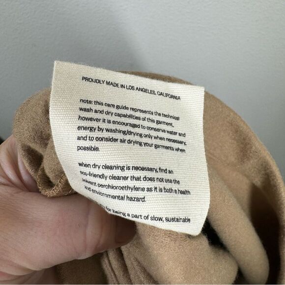 Garmentory Open Air Museum Wool Oslo Mock Neck Sweater Camel Sustainable Small - Picture 6 of 6